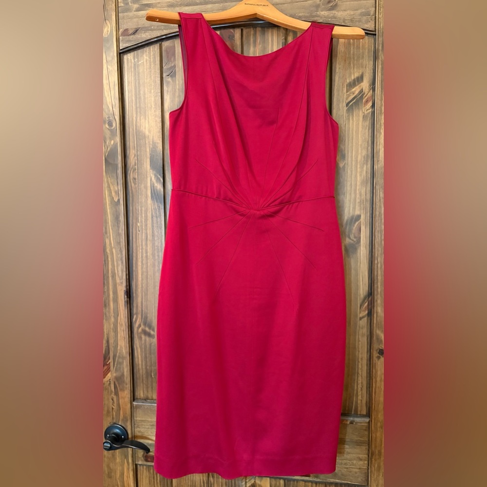 Banana Republic Vibrant Red Midi Dress
